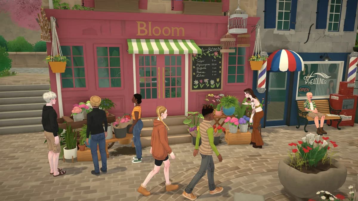 Town plaza and weekly market