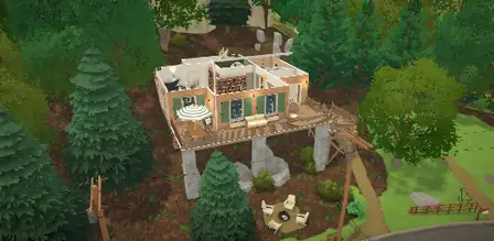 Aerial preview of DeBelcourt Household in Melanino, Paralives