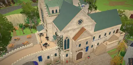 Aerial preview of High School in Melanino, Paralives