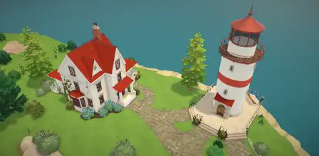 Aerial preview of Lighthouse in Melanino, Paralives