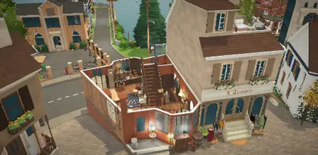 Aerial preview of Market Antiques in Melanino, Paralives