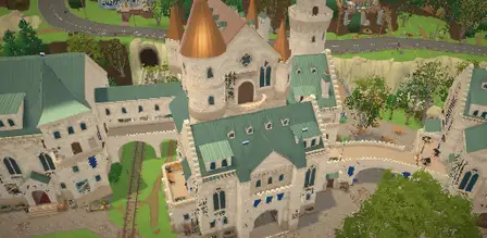 Aerial preview of Town Hall in Melanino, Paralives