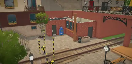 Aerial preview of Train Station in Melanino, Paralives